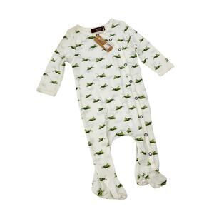 Milkbarn Grasshopper footsie one piece